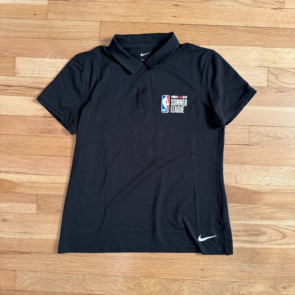 Nike Black Polo with NBA Summer League Logo